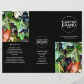 Modern Business Logo Foto Trifold Black Broschüre (Vorderseite)