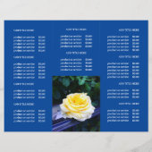 Modern Business Logo Foto Trifold Blue Broschüre (Rückseite)