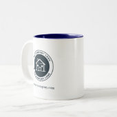 Modern Business Logo Giveaway Custom Zweifarbige Tasse (Vorderseite Links)