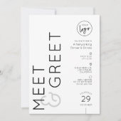 Modern Business Logo Meet & Greet Networking Event Einladung (Vorderseite)
