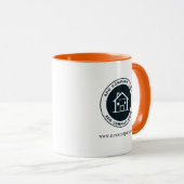 Modern Business Logo Minimalist Custom Tasse (VorderseiteRechts)