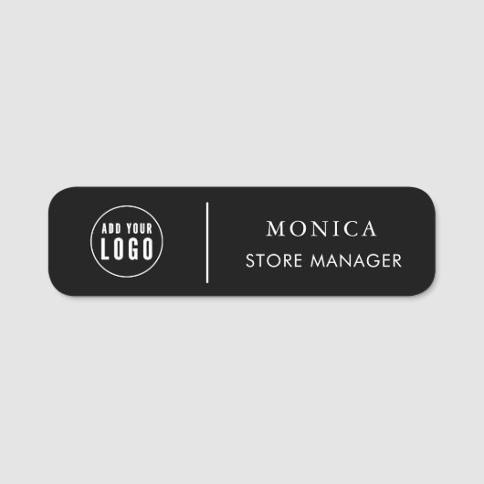 Modern Business Logo Name Tag Namensschild (Vorderseite)