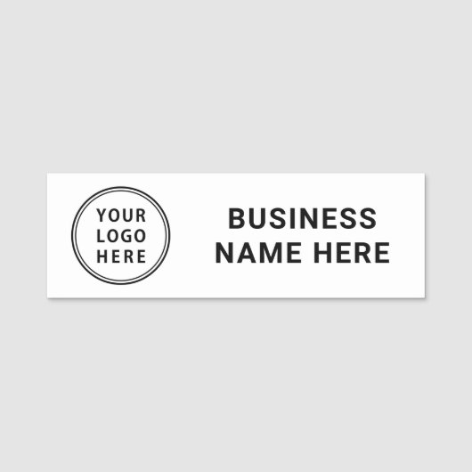Modern-Business-Logo Namensschild (Vorderseite)