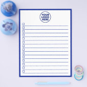 Modern Business Logo Navy Blue To Do List Flyer (Einzeln)