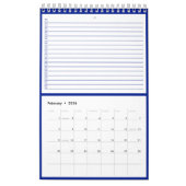 Modern Business Logo Navy Blue To Do List Kalender (Feb 2026)