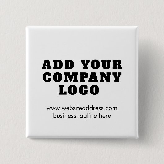 Modern Business Logo New Employee Custom Button (Vorderseite)