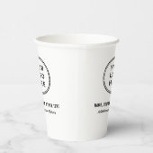 Modern-Business-Logo Pappbecher (Rechts)