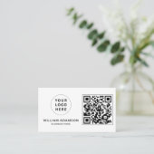 Modern Business Logo, QR Code | Beruflich Visitenkarte (Stehend Vorderseite)