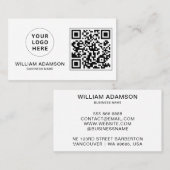 Modern Business Logo, QR Code | Beruflich Visitenkarte (Vorne/Hinten)