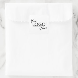 Modern-Business-Logo Quadratischer Aufkleber