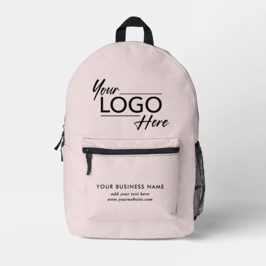 Modern-Business-Logo Rosa Bedruckter Rucksack (Vorderseite)