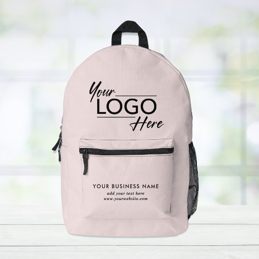 Modern-Business-Logo Rosa Bedruckter Rucksack