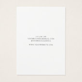 Modern Business-Logo-Schmuckkarte für den Ohrring (Rückseite)