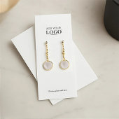 Modern Business-Logo-Schmuckkarte für den Ohrring Telefonnummerkarte
