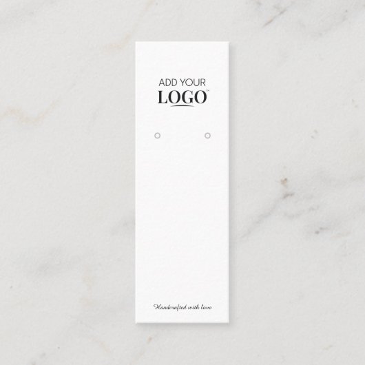 Modern Business-Logo-Schmuckkarte für den Ohrring Telefonnummerkarte (Vorderseite)