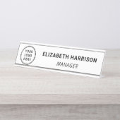 Modern-Business-Logo Schreibtischnamensplakette (Vorderseite )