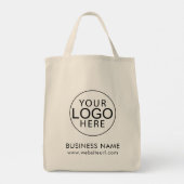 Modern Business Logo Staff Clients Custom Tragetasche (Rückseite)
