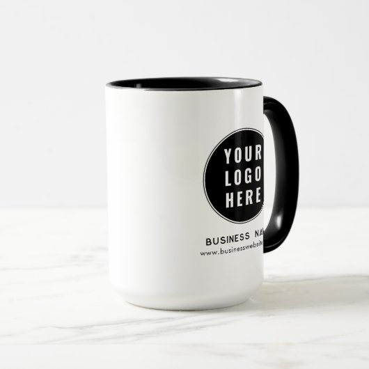 Modern Business Logo Website Custom Promotional Tasse (VorderseiteRechts)