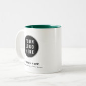 Modern Business Logo Website Custom Promotional Zweifarbige Tasse (Vorderseite Links)