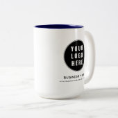 Modern Business Logo Website Custom Promotional Zweifarbige Tasse (VorderseiteRechts)