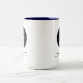 Modern Business Logo Website Custom Promotional Zweifarbige Tasse (Mittel)