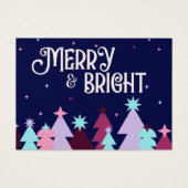 Modern Business Merry Bright Dankeschön Card (Vorderseite)