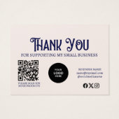 Modern Business Merry Bright Dankeschön Card (Rückseite)