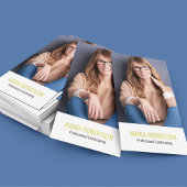 Modern Business QR Code Simple Photo Visitenkarte