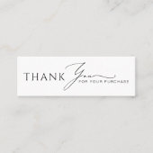 Modern Business Thank You Packaging Mini Inserts Mini Visitenkarte (Vorderseite)