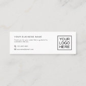 Modern Business Thank You Packaging Mini Inserts Mini Visitenkarte (Rückseite)