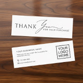 Modern Business Thank You Packaging Mini Inserts Visitenkarte