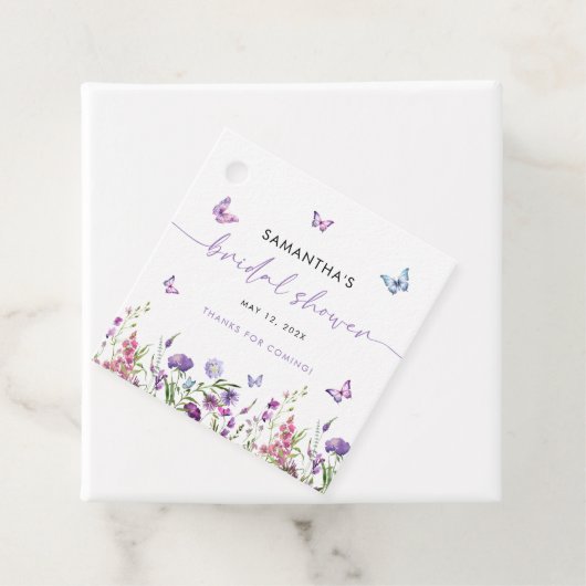 Modern Butterfats Brautparty Vielen Dank Geschenkanhänger (Beispiel)