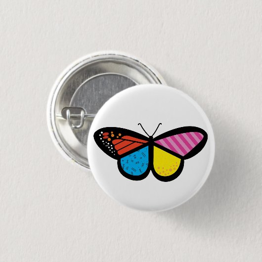 Modern Butterfly Button (Vorne & Hinten)