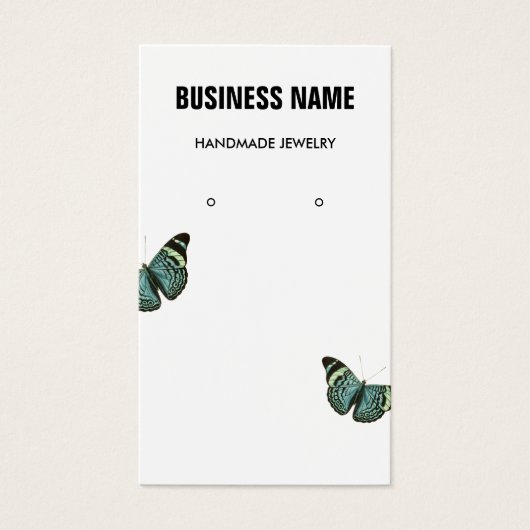 Modern butterfly jewelry earring display card (Vorderseite)