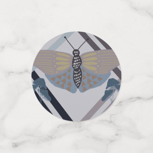 Modern Butterfly Konfetti (Klein Vorderseite)