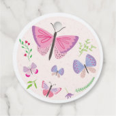 Modern Butterfly Thank You Tag Geschenkanhänger (Rückseite)