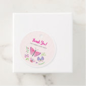 Modern Butterfly Thank You Tag Geschenkanhänger (Beispiel)