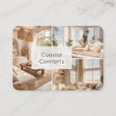  Modern Cabin Rental Property QR Code Visitenkarte (Vorderseite)