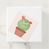 Modern Cactus Baby Shower Vielen Dank Geschenkanhänger (Beispiel)