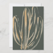 Modern Cactus Bridal Shower Einladung (Rückseite)