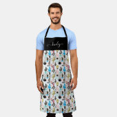Modern Cactus Geometric Muster Schürze (Getragen)