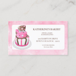 Modern Cake Bakery Business Cards Visitenkarte