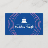 Modern Cake Logo hausgemachte Bäckerei Branding Visitenkarte (Vorderseite)