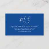 Modern Cake Logo hausgemachte Bäckerei Branding Visitenkarte (Rückseite)