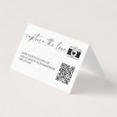 Modern Calligraphy Capture The Love QR code (Vorderseite)