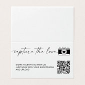Modern Calligraphy Capture The Love QR code (Außenseite Aufgefaltet)