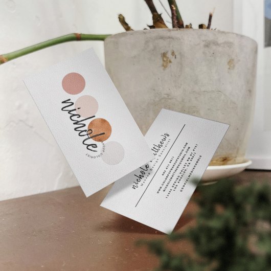 Modern Calligraphy Color Vorlage:Navigationsleiste Visitenkarte