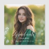 Modern Calligraphy Foto Abschluss Magnet (Vorderseite)