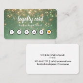 Modern Calligraphy Glitter Minimalist Treuekarte (Vorne/Hinten)