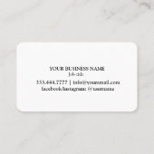 Modern Calligraphy Glitter Minimalist  Treuekarte (Rückseite)